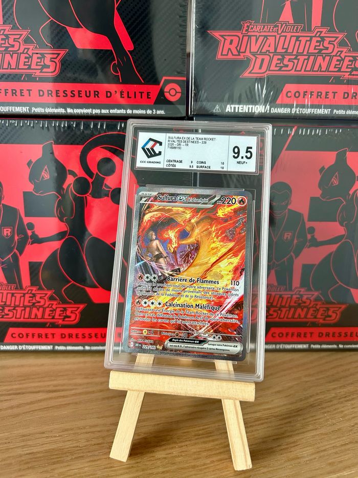 Carte Pokémon Sulfura ex de la Team Rocket 229/182 EV10 Rivalités Destinées