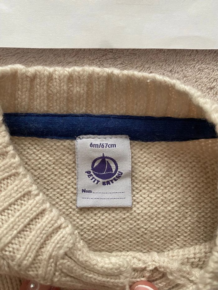 Ensemble gilet & salopette chaude - Petit Bateau - 6 mois / 67 cm - TBE - photo numéro 7