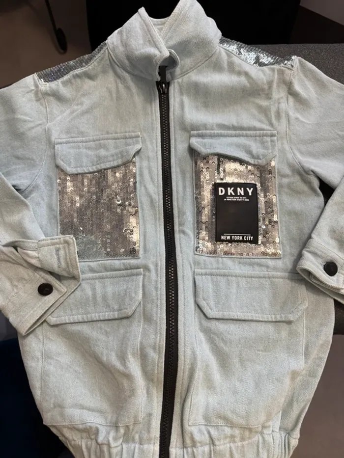 Veste jean 6 ans DKNY - photo numéro 9