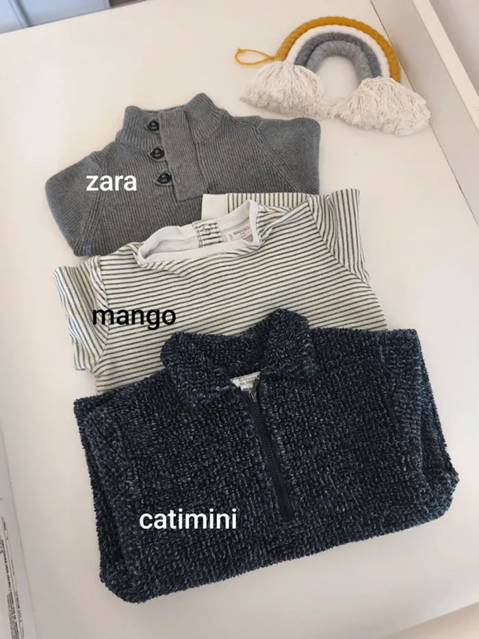 Lot pulls Zara Catimini Mango