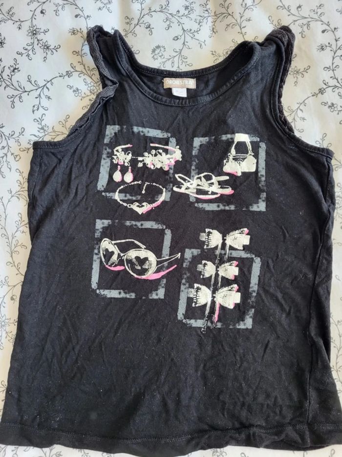 Debardeur noir orchestra 8 ans