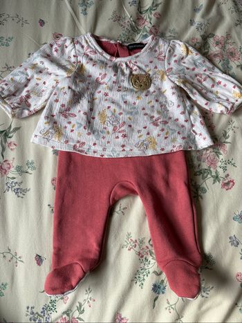 Grenouillère fille 1 mois