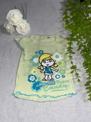 Très beau tee shirt à courte manche bébé fille
