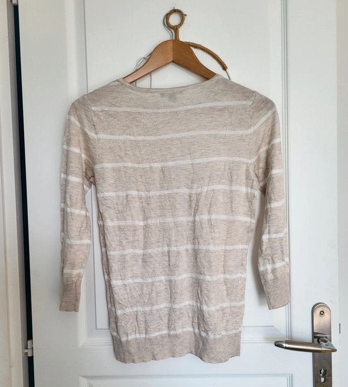 Pull manche 3/4 maille fine léger Tommy Hilfiger taille S - photo numéro 5
