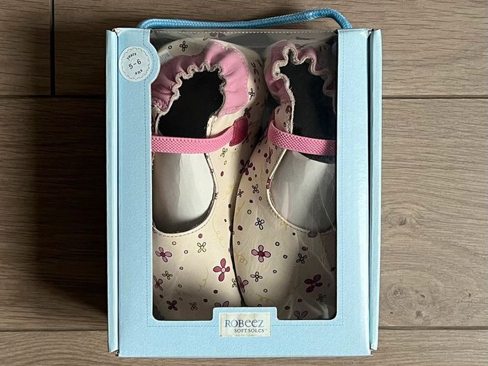 Chausson souple en cuir sans fermeture Robeez P-30/31