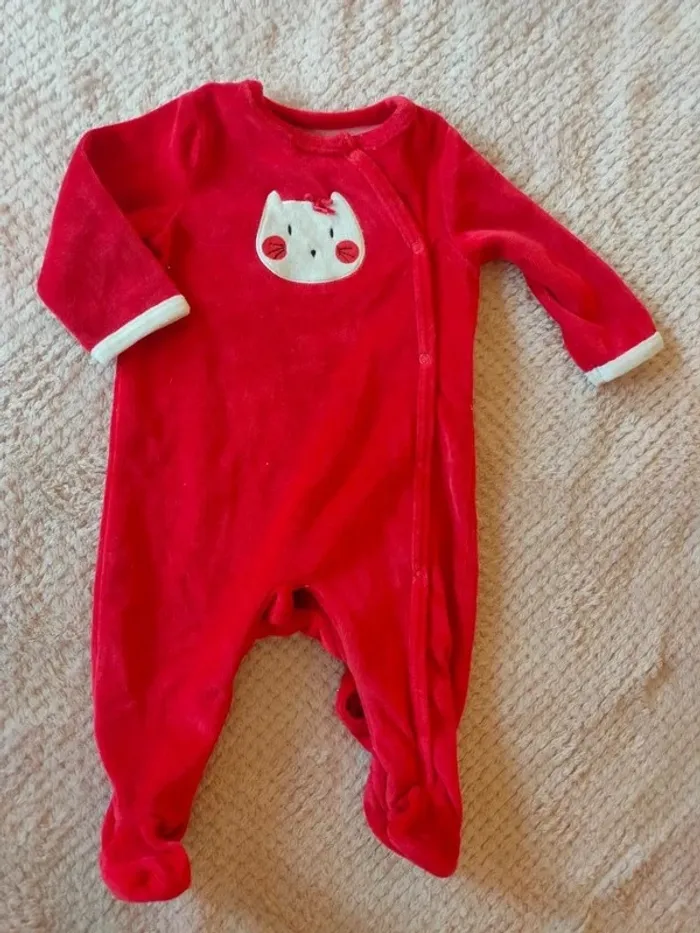 Pyjama rouge Orchestra 6 mois