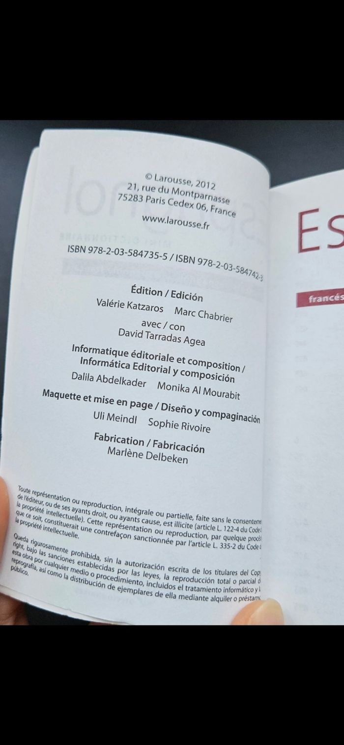Mini dictionnaire d'espagnol avec guide de conversations - photo numéro 3