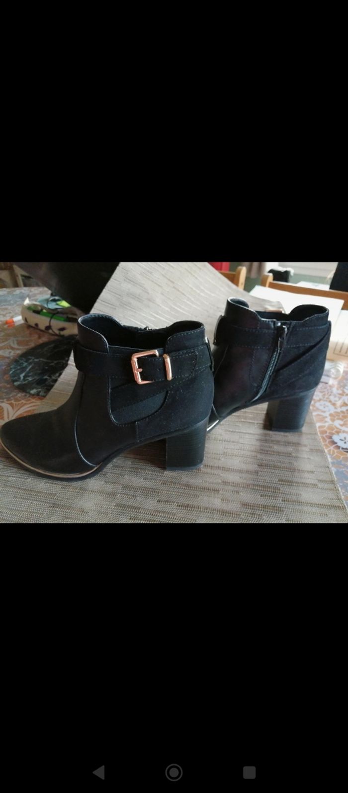 Bottines noires, Star Collection, T39 - photo numéro 2