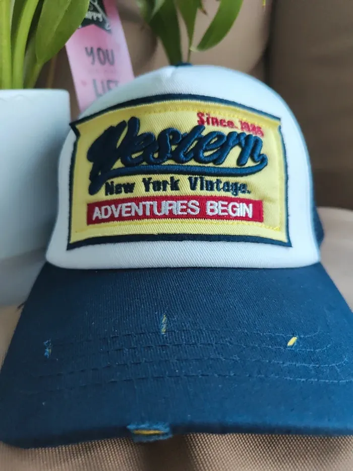 Casquette Trucker Western bleue marine - photo numéro 4