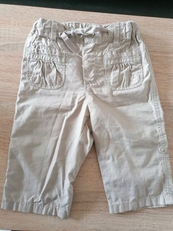 Pantalon/short léger beige H&M 6-9 mois