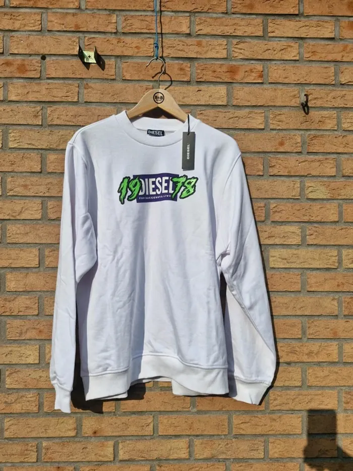 Sweat blanc mixte • Diesel - photo numéro 8