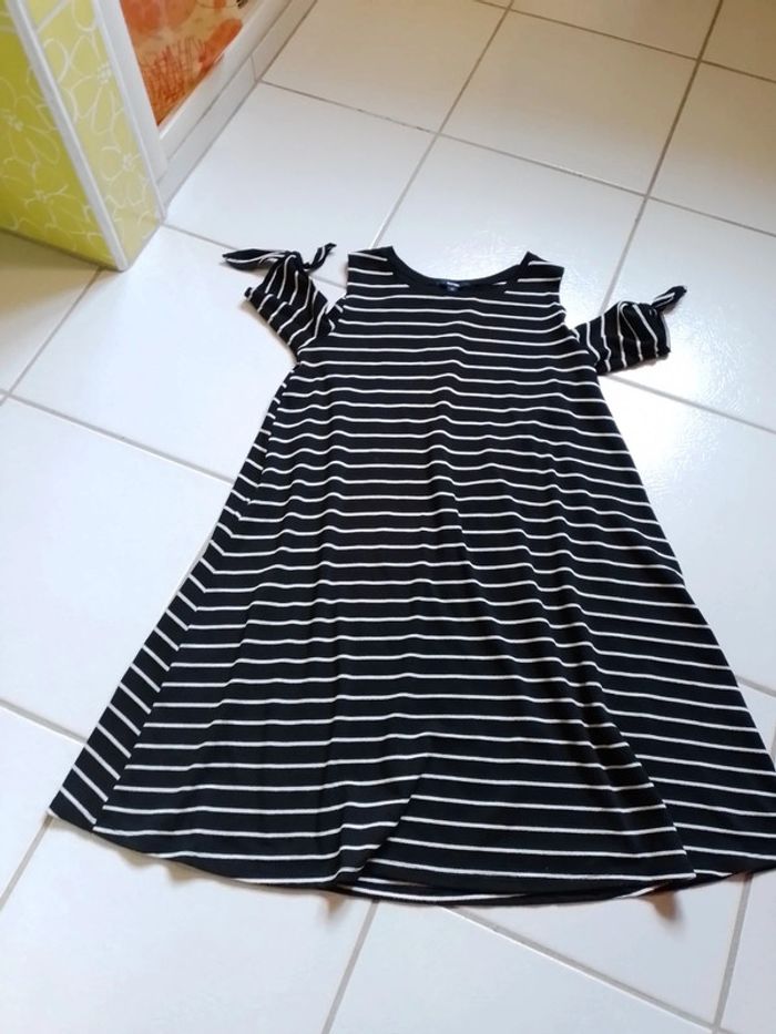 Robe femme bleu marine rayés - photo numéro 13