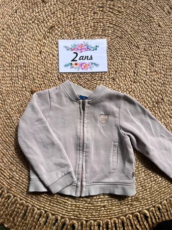 Gilet zip obaibi 2 ans