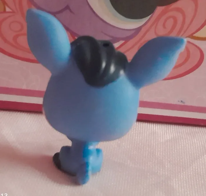 Petite Figurine Littlest Pet Shop Biche bleue et rose #4140 - photo numéro 2