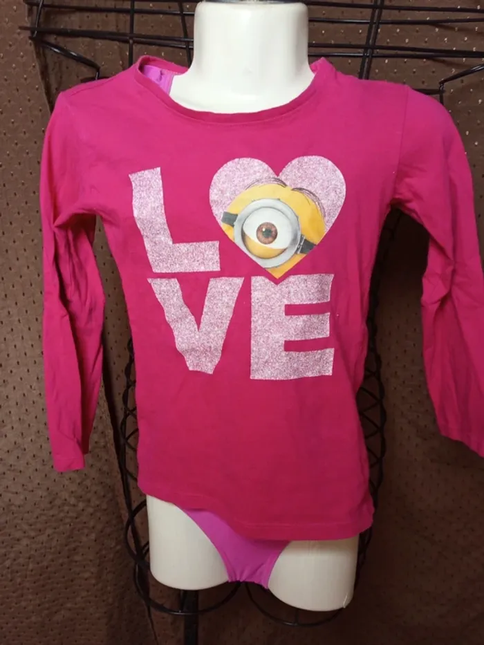 T-shirt lm mimions 4/5ans