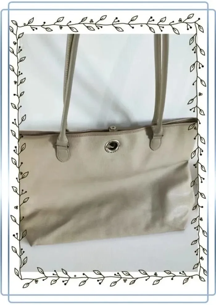 Sac fourre tout beige Sequoia, plusieurs petites traces