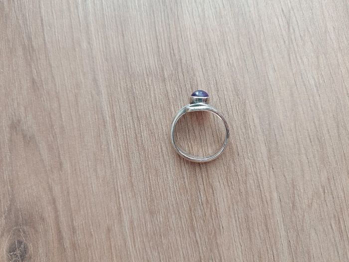 Bague argent et améthyste - photo numéro 3