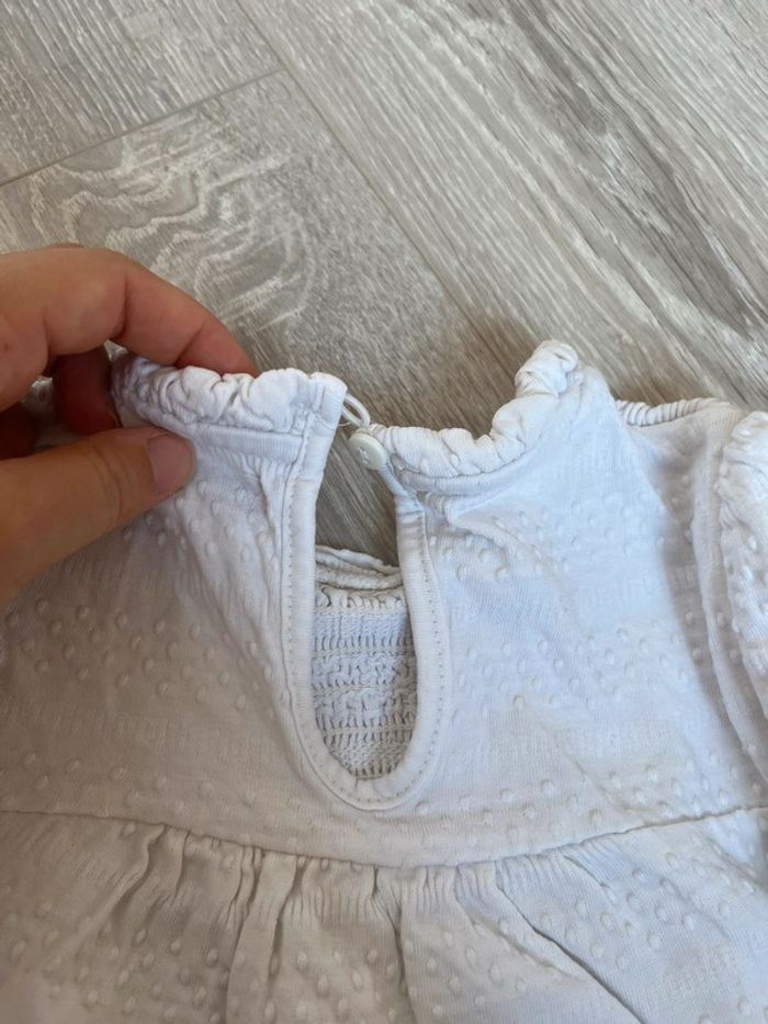 Tee Shirt / chemisier manche longue blanc 4 ans - photo numéro 4