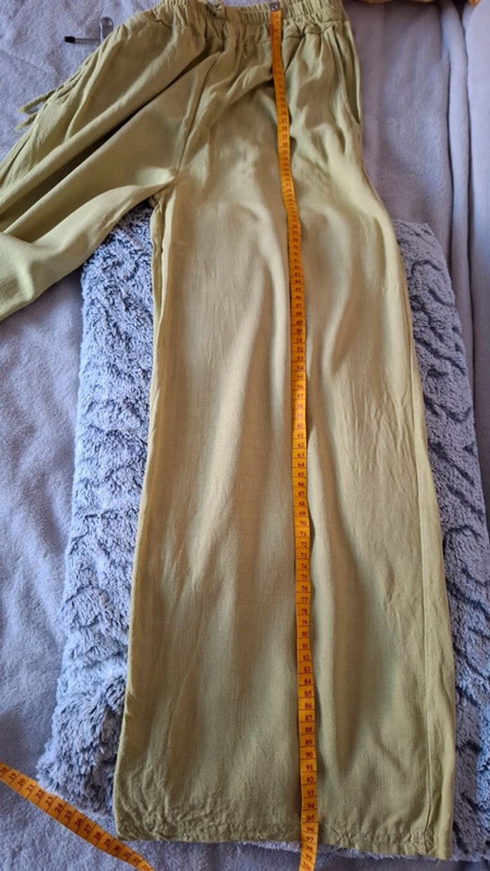 Pantalon fluide effet lin - photo numéro 7