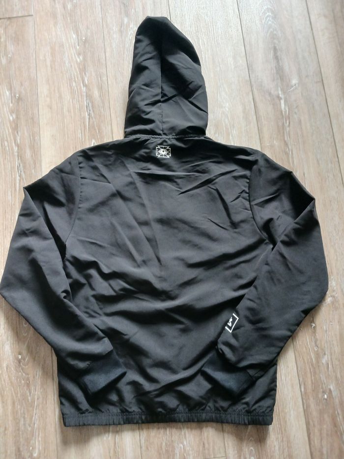 Veste coupe-vent noire logo doré à capuche Le Coq Sportif édition Jeux Olympiques Paris 2024 taille M - photo numéro 9