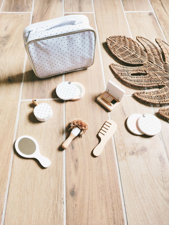 💄Trousse malette beauté maquillage en bois marque Vertbaudet