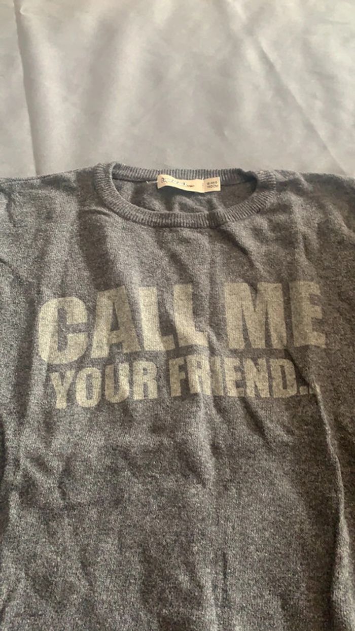 Pull gris 10 ans - photo numéro 2