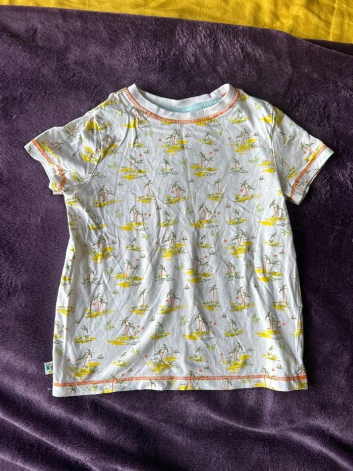 T-shirt manches courtes garcon thème lagoon beach Sergent major taille 3 ans