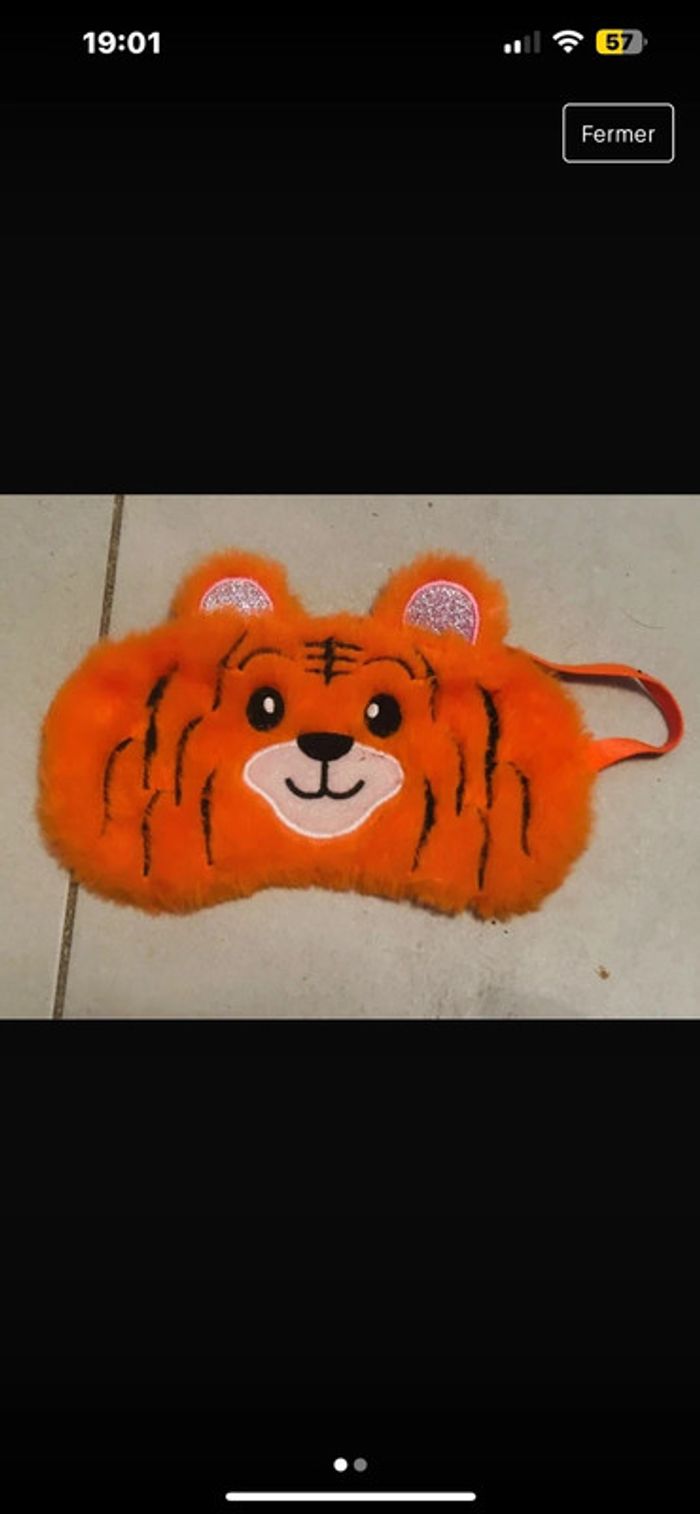 Masque nuit tigre