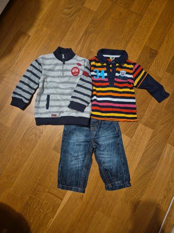 Ensemble orchestra 2 haut et 1 jeans taille 6 mois