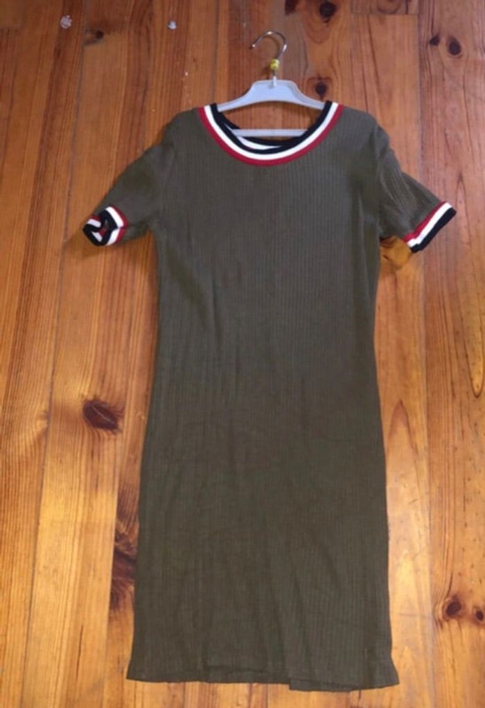 Robe manches courtes kaki