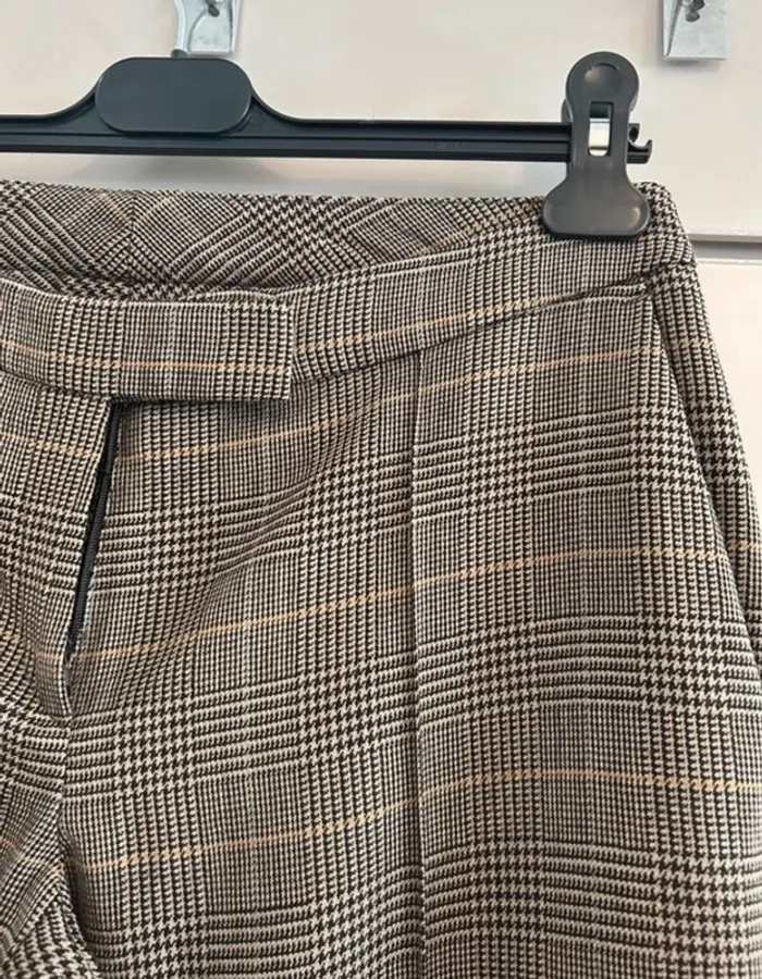 Eden Park, pantalon gris laine imprimé coupe flare femme, taille 36 - photo numéro 5