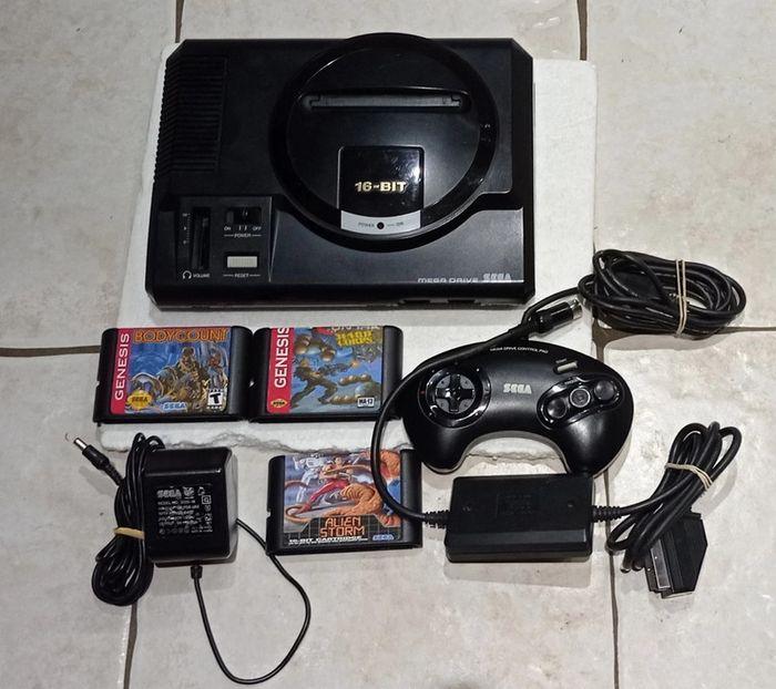 😍Sega Megadrive dezonée complète avec contra alien storm et body count
