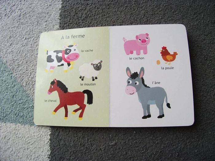 Livre cartonné mon premier imagier Les animaux - photo numéro 2