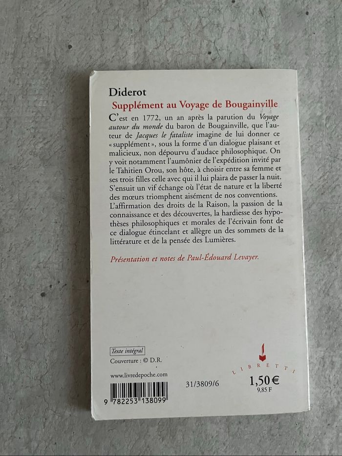 Supplément au voyage de Bougainvillée de Diderot - photo numéro 2