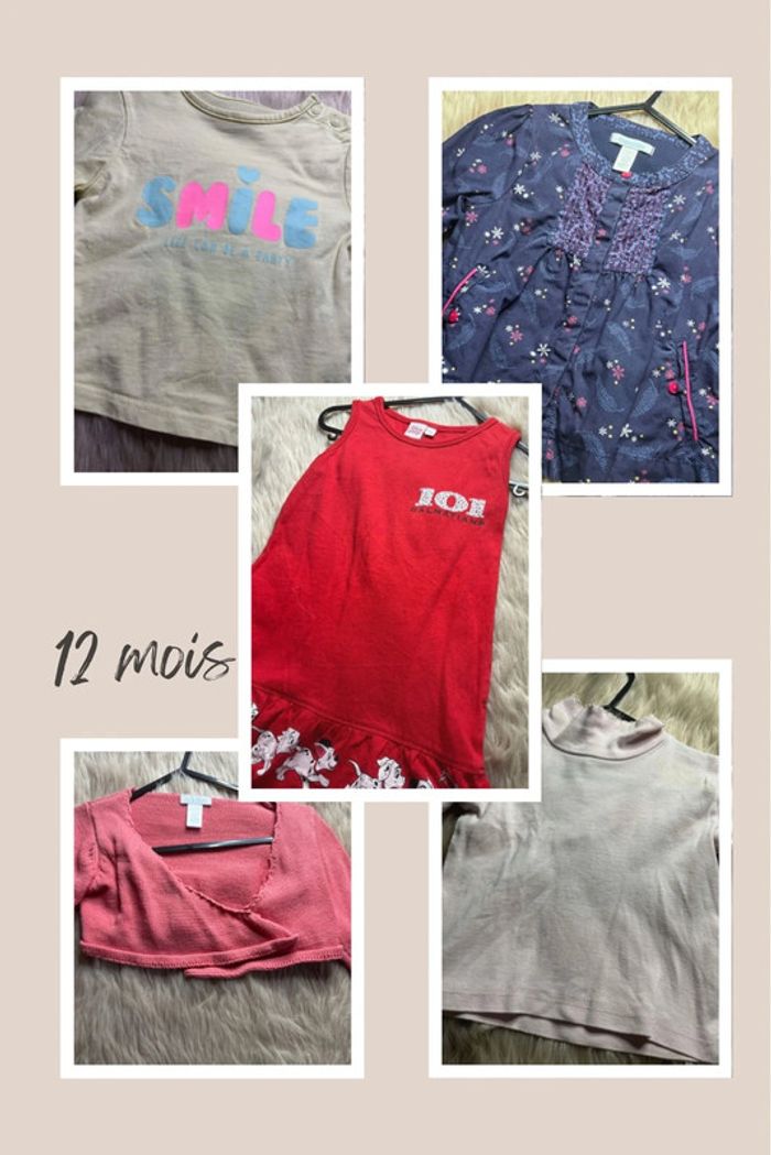 Lot de 5 vêtements 12 mois
