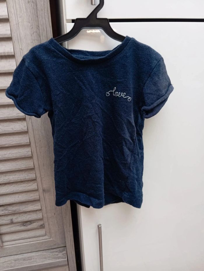 Tee-shirt inscription "love" 110/116