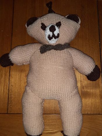 Ourson tricoté main