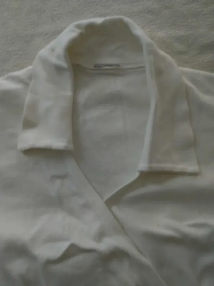 Haut coeur croisé blanc T38/40 - photo numéro 3