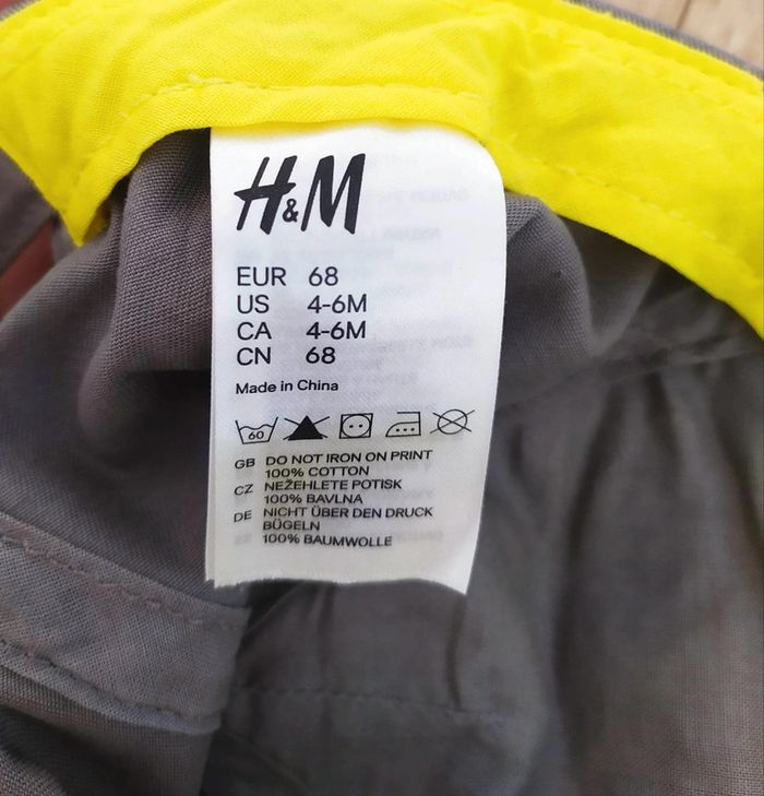 Casque grise garçon taille 4/6 mois H&M - photo numéro 3