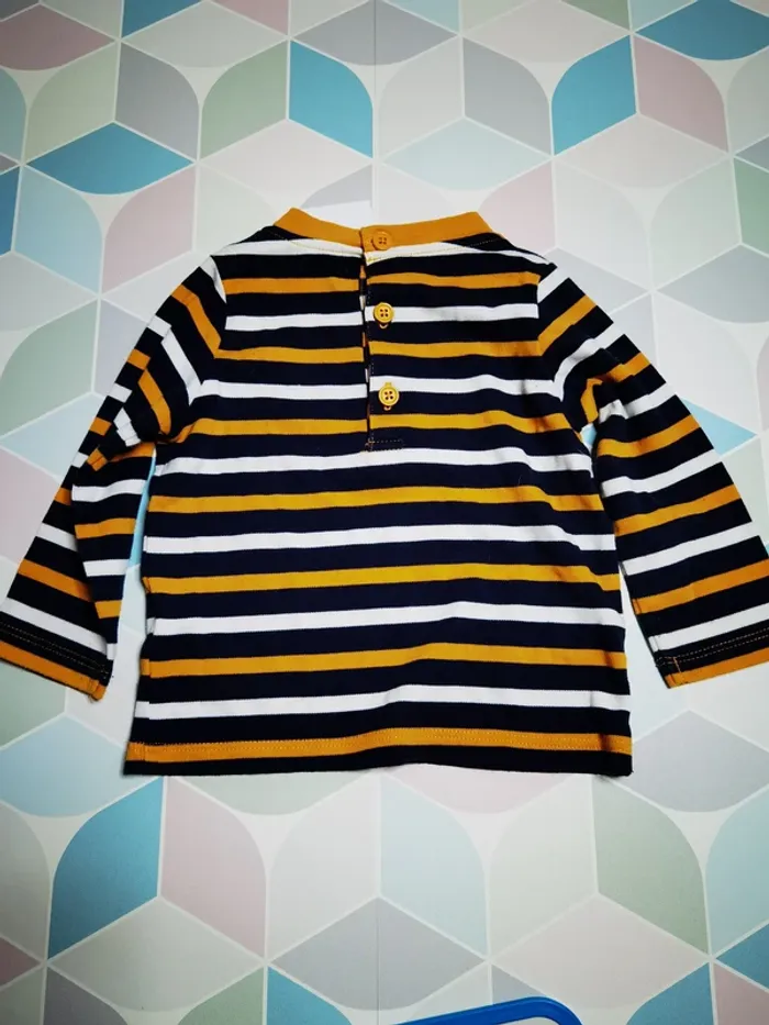 D4611 - tee-shirt garçon 12 mois - photo numéro 3