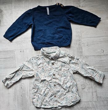 Chemise et pull 12 mois