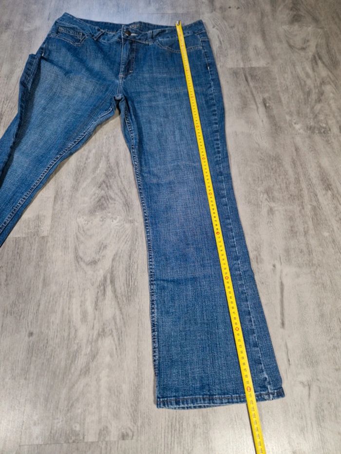 Jeans Riders By Lee Vintage Coupe Evasé Bleu Taille 2XL Femme - photo numéro 11