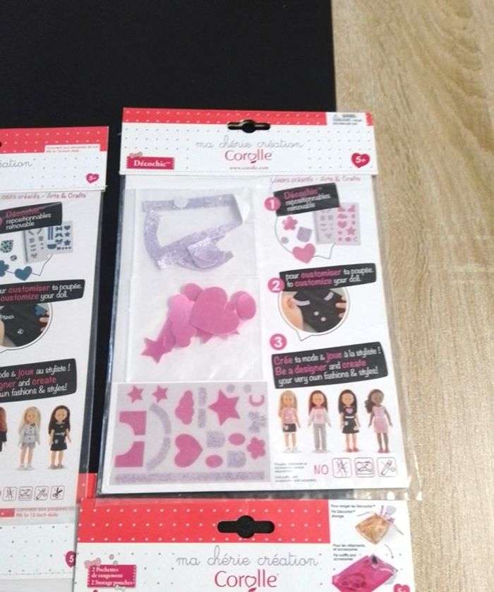 Lot tenue, chaussures et accessoires pour poupée corolle Neuf sous bliste - photo numéro 8