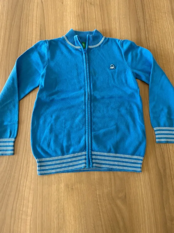 Gilet zippe Benetton 6-7 ans