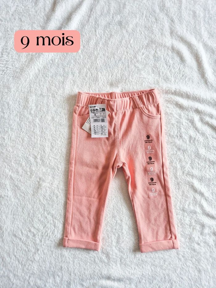 Pantalon rose kiabi 9 mois