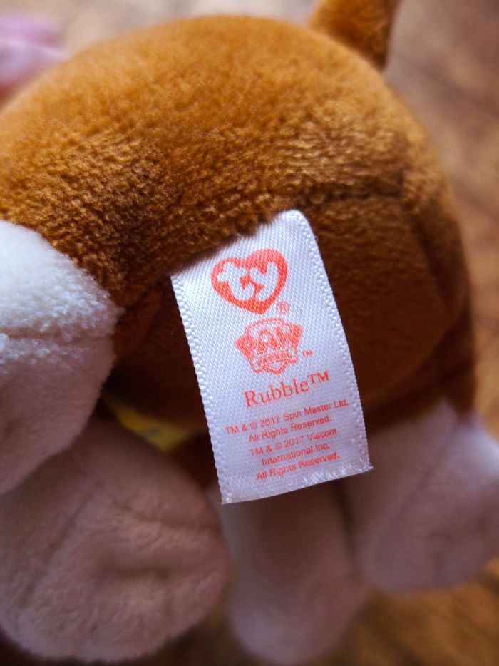 Peluche Ruban Pat patrouille TY - photo numéro 3