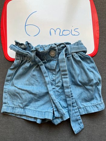 Short effet jean 6 mois