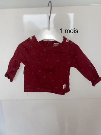 Tee shirt 1 mois