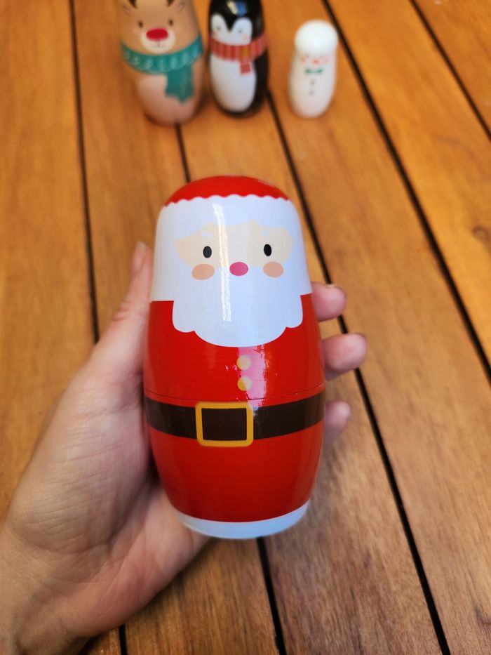 poupee russe en bois Noël - photo numéro 2