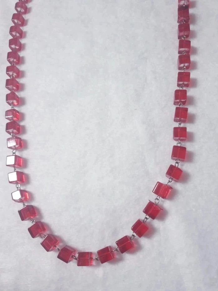 Magnifique collier avec cubes - photo numéro 2